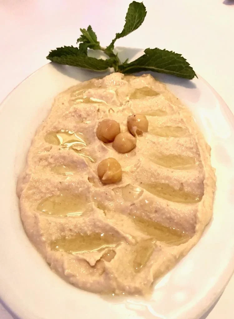 Hummus — chickpea, tahini, lemon, olive oil